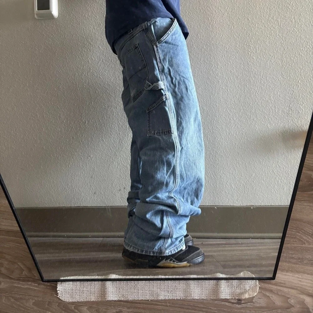 Vintage Y2K/2000s Baggy Light Wash Skater Carpenter Denim Jeans! 36x34